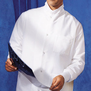 Landau Men's White Fluid-Resistant Lab Coat